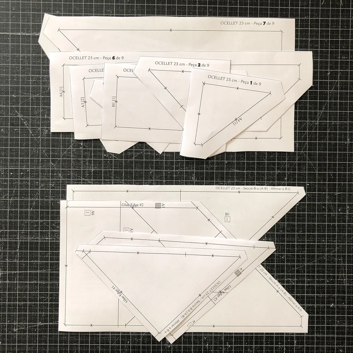Templates and section papers: foundation paper piecing tutorial, photo 1