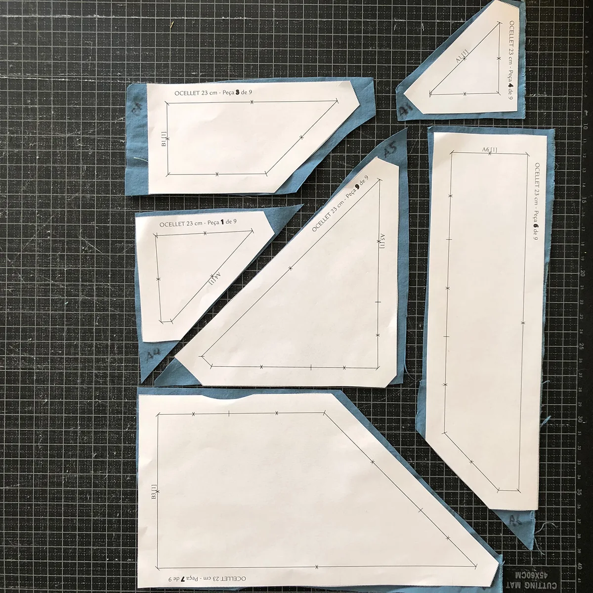 Cut the fabrics: foundation paper piecing tutorial, photo 2