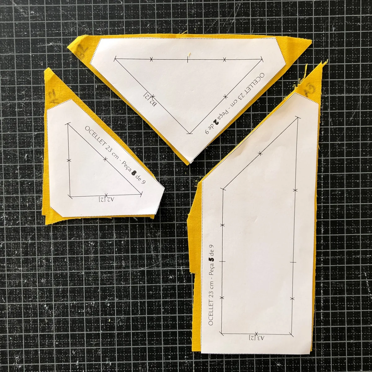 Cut the fabrics: foundation paper piecing tutorial, photo 3