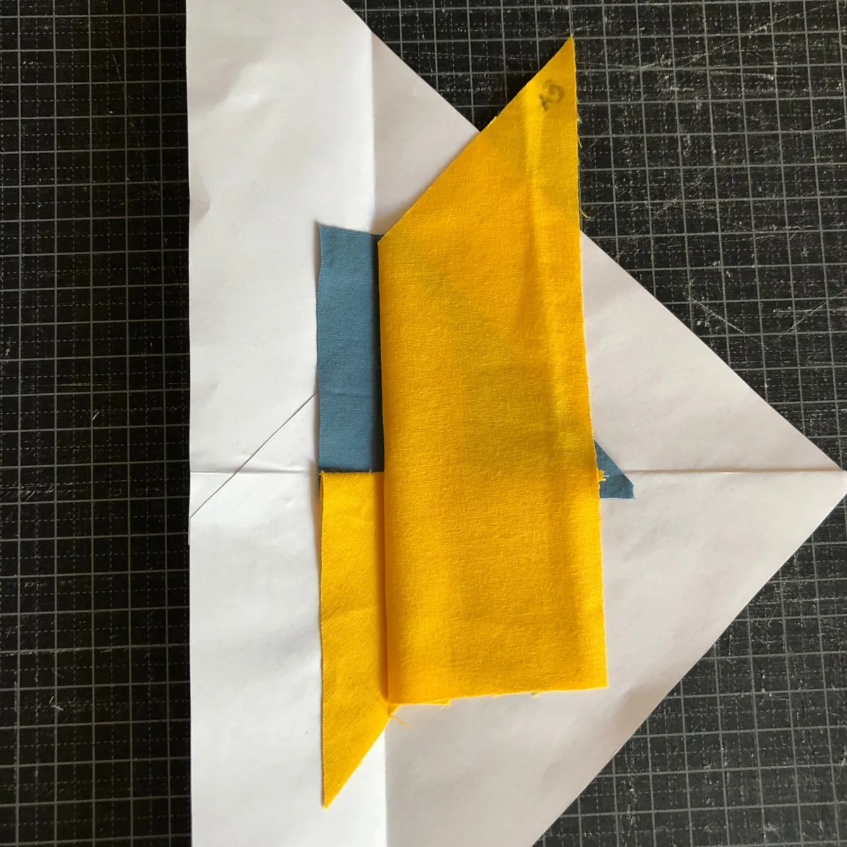 Flip A3 onto A1-A2: foundation paper piecing tutorial, photo 3