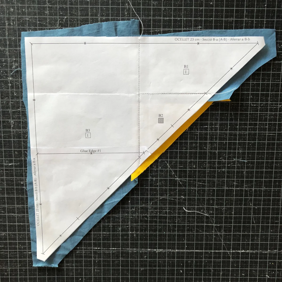 Finish Section A and Sew Section B: foundation paper piecing tutorial, photo 4