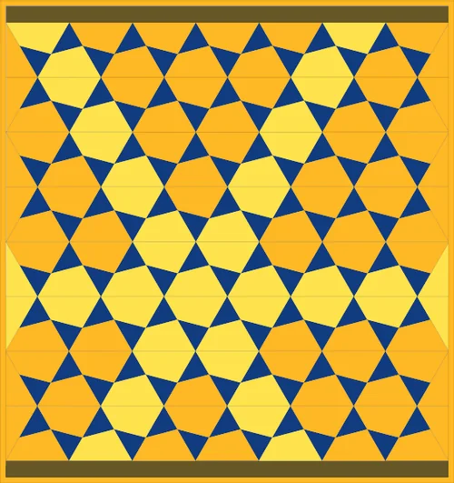 Starlike quilt pattern by Quiltilus colored in QuiltInk, version 4