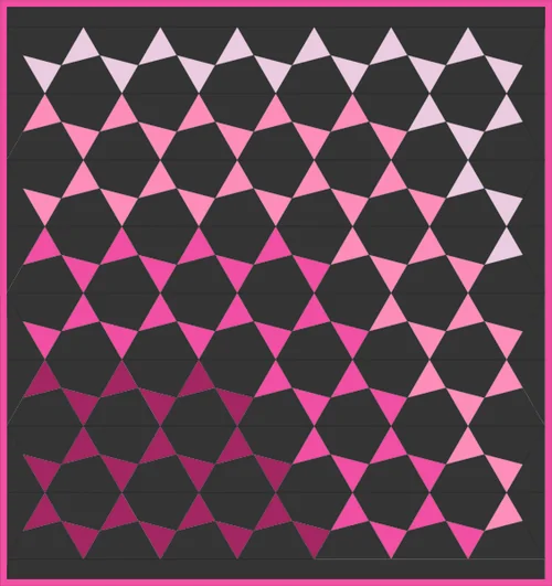 Starlike quilt pattern by Quiltilus colored in QuiltInk, version 5