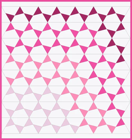 Starlike quilt pattern by Quiltilus colored in QuiltInk, version 6
